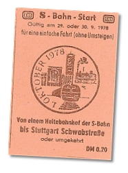 Eröffnungs-Fahrkarte 1978