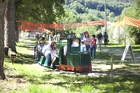 Gartenbahn der SVG Eisenbahn-Erlebniswelt auf dem Gartenschau-Gel&auml;nde. Bildautor: Gartenschau Horb